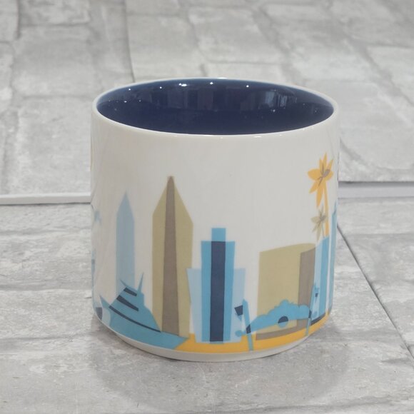 Starbucks Coffee Mug San Diego You Are Here Collection Blue White Ceramic 14oz - Picture 2 of 6